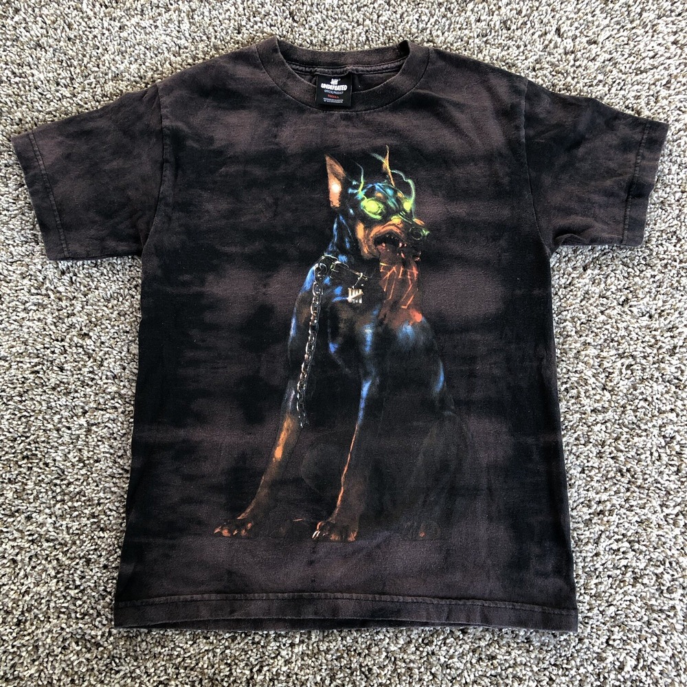 Undefeated x Snoop Dogg T-Shirt Size Small Collection Dobermann Dog Tee Limited